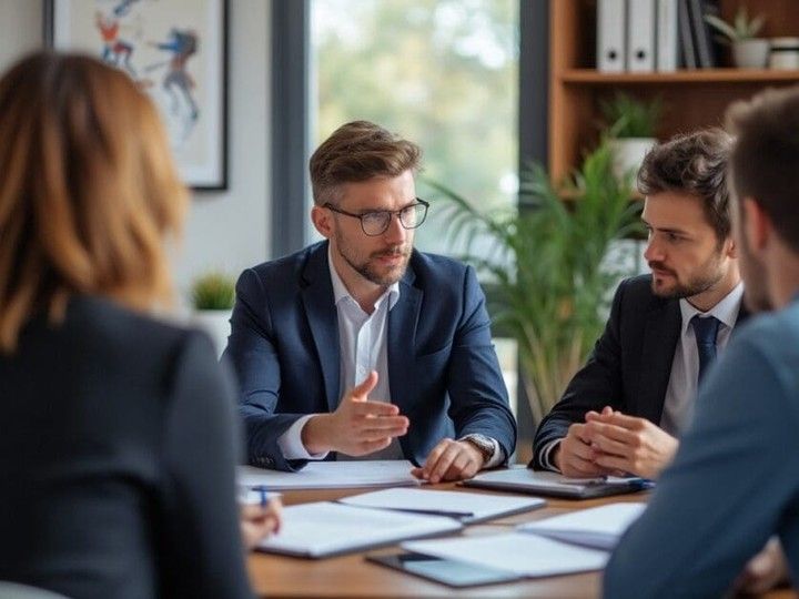 Financial dashboard on laptop