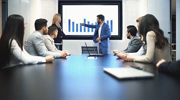 Team reviewing dashboard